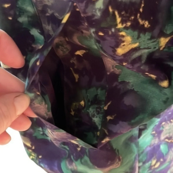 New Stunning‎ Roaman's Purple, Green & Gold Floral Plus Size Coat 14W - Picture 4 of 10